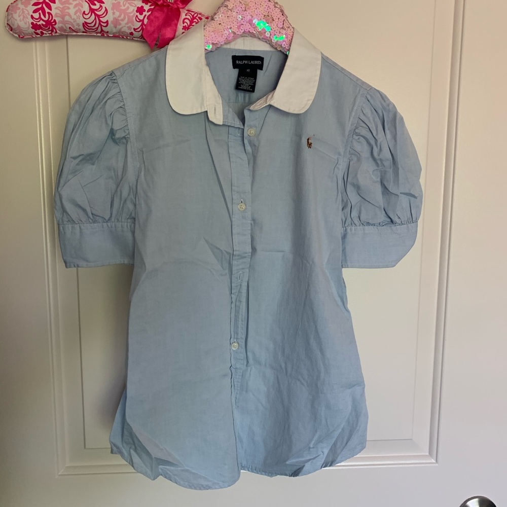 Ralph Lauren Peter Pan Button Down XS
